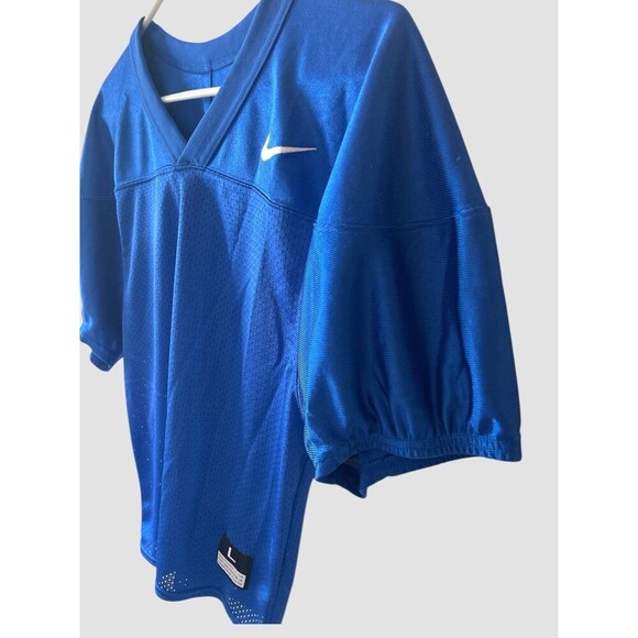 Nike Youth Practice Jersey Blue Football Short Sleeve Size Kids Boy Large Mesh - Picture 2 of 6